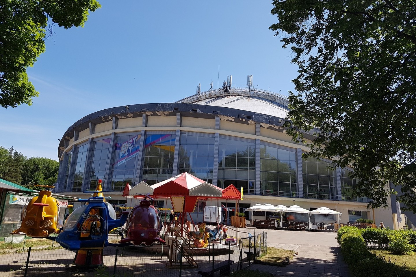 Vingio parke įrengta speciali masiniams renginiams skirta antena.