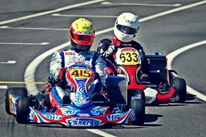 Savaitgalį Anykščiuose grūmėsi greičiausi kartingo meistrai