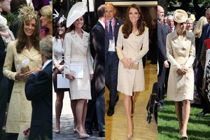 Šventei Catherine pasipuošė prieš 10 metų pirktu paltu