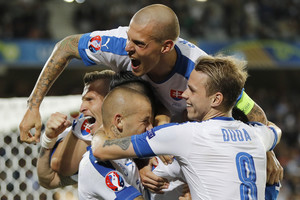 Chuliganų lydimai Rusijai – fantastiški Slovakijos smūgiai