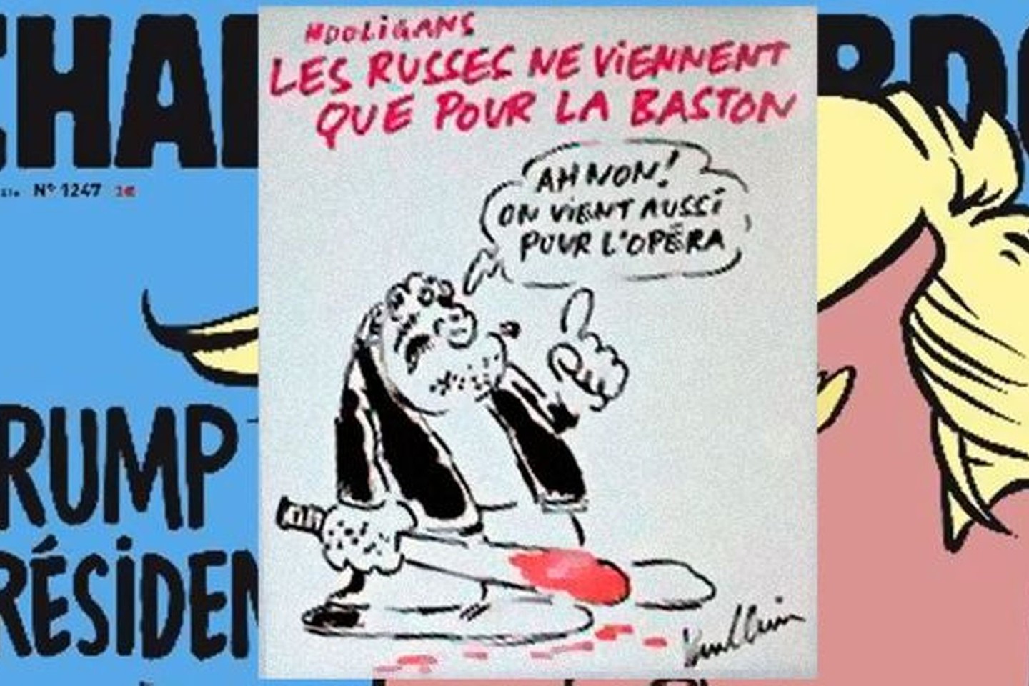 Rusus supykdė „Charlie Hebdo“ karikatūra.