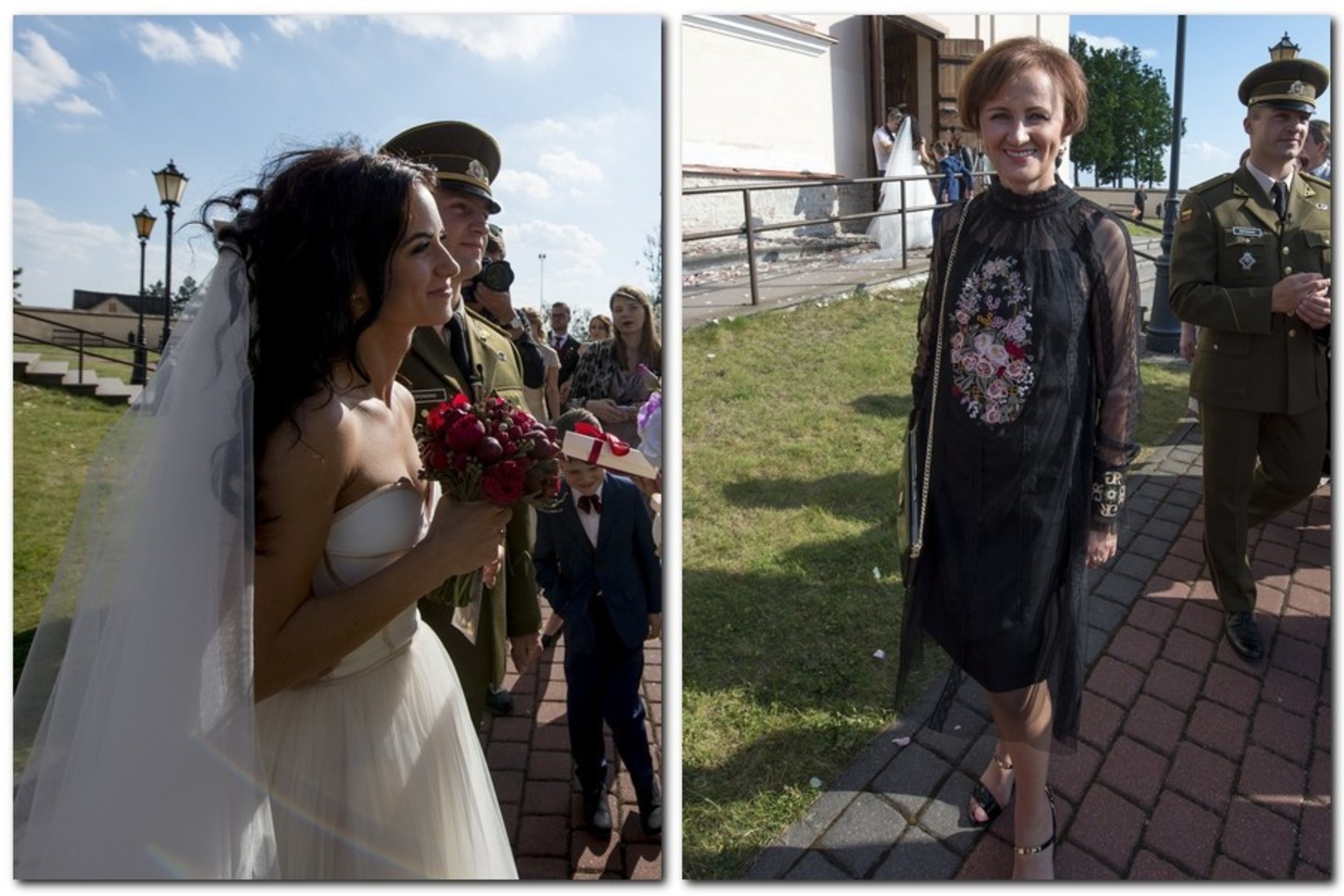 Irūnos Puzaraitės vestuvėse dalyvavo ir jos mokytoja Laima Lapkauskaitė.<br>V.Ščiavinsko nuotr.
