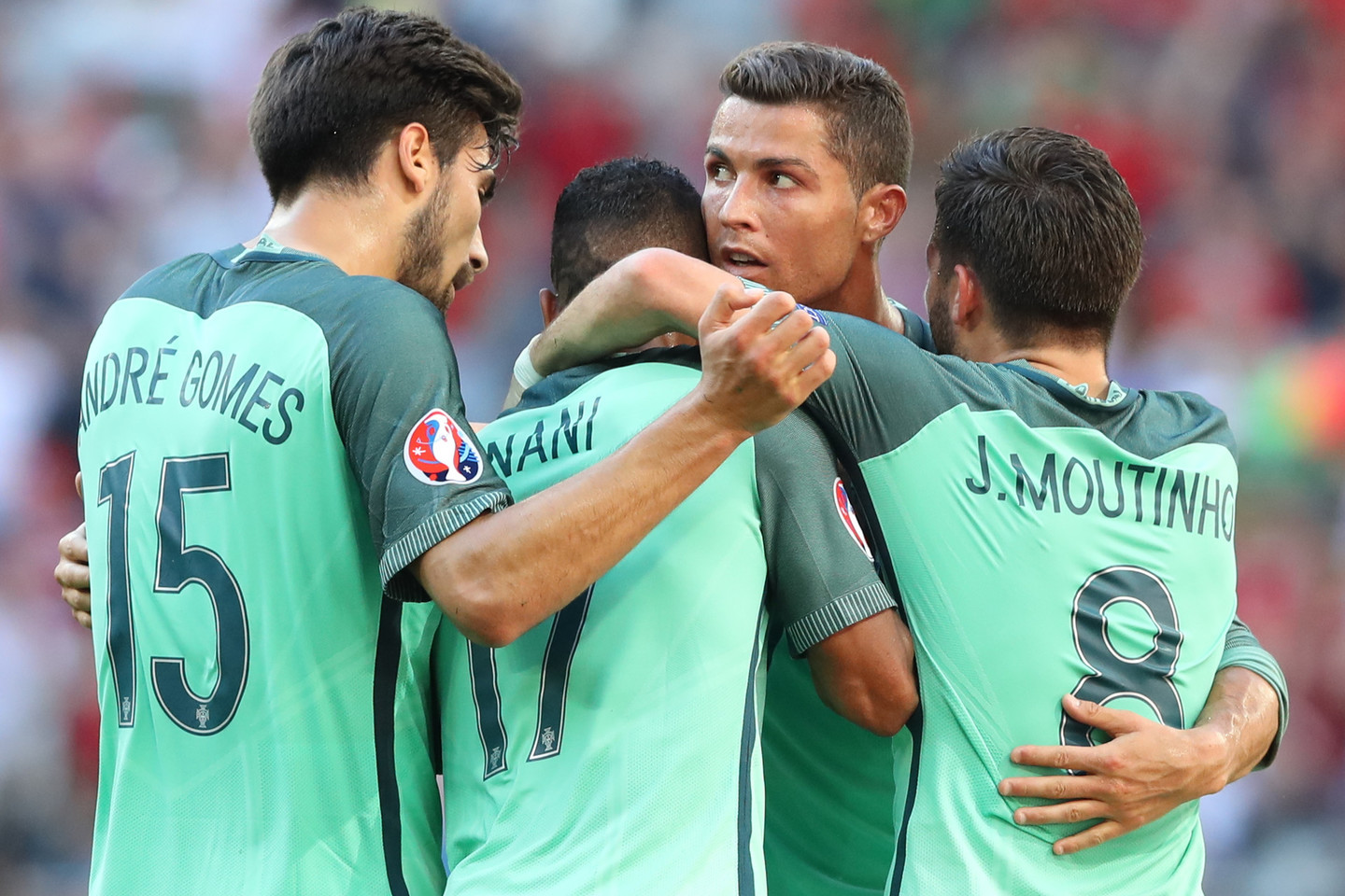 Nani įmušė Portugalijai įvartį ir išlygino rezultatą.