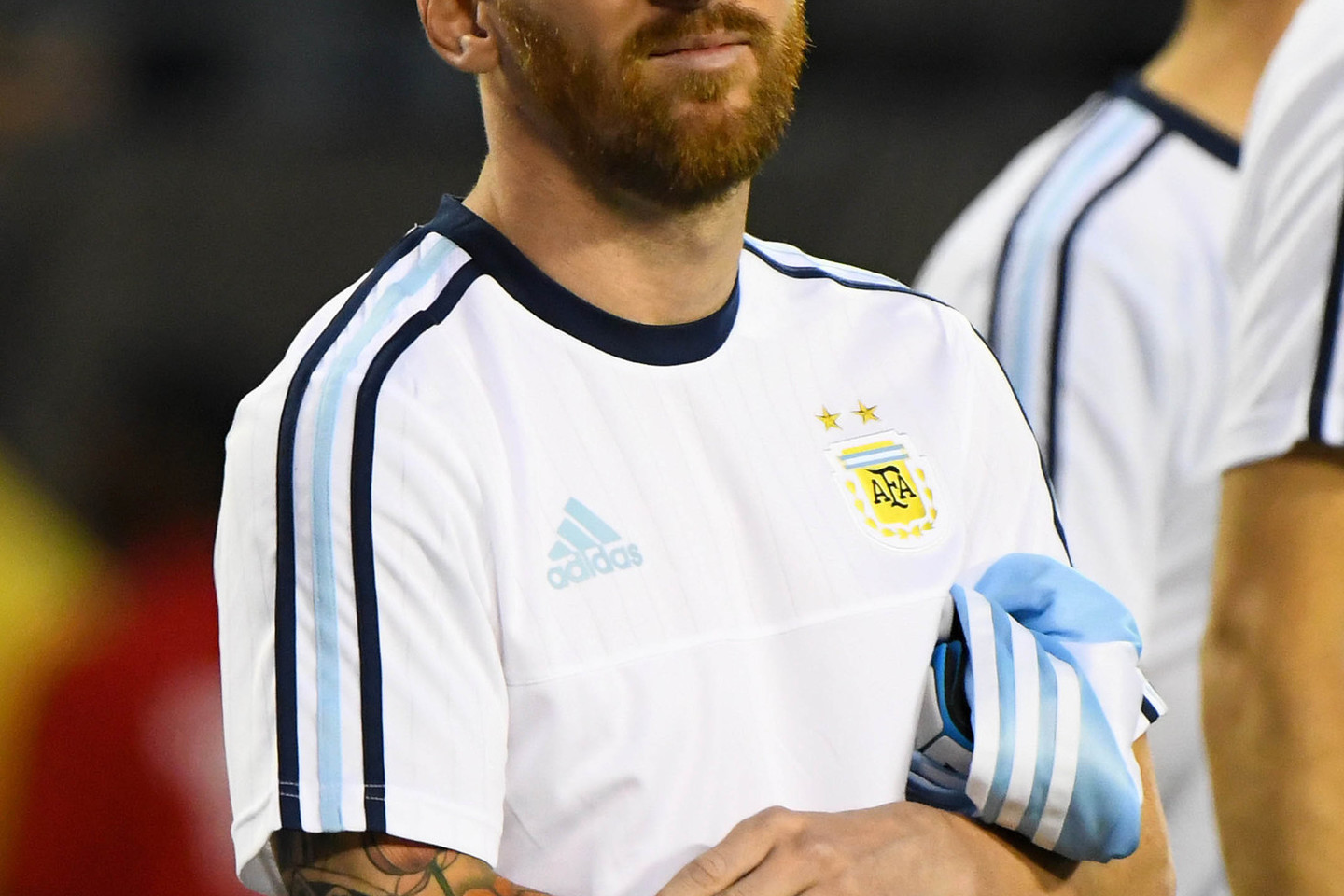 Dabar L.Messi įvaizdis – barzdota futbolo žvaigždė<br>AP nuotr.