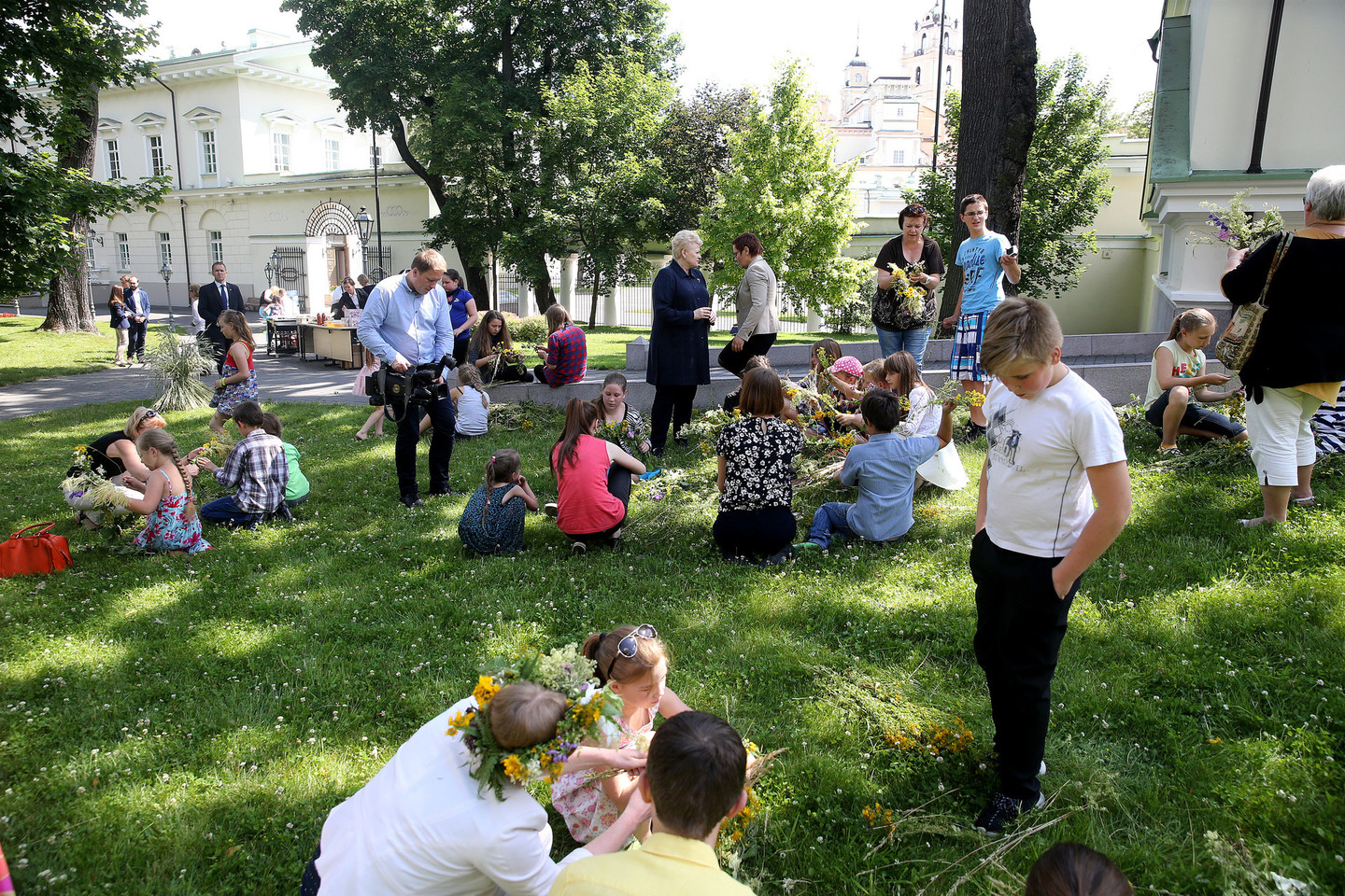 Prezidentūroje surengta šventė vaikams iš dienos ir laikinosios globos centrų.<br>R. Danisevičiaus nuotr.