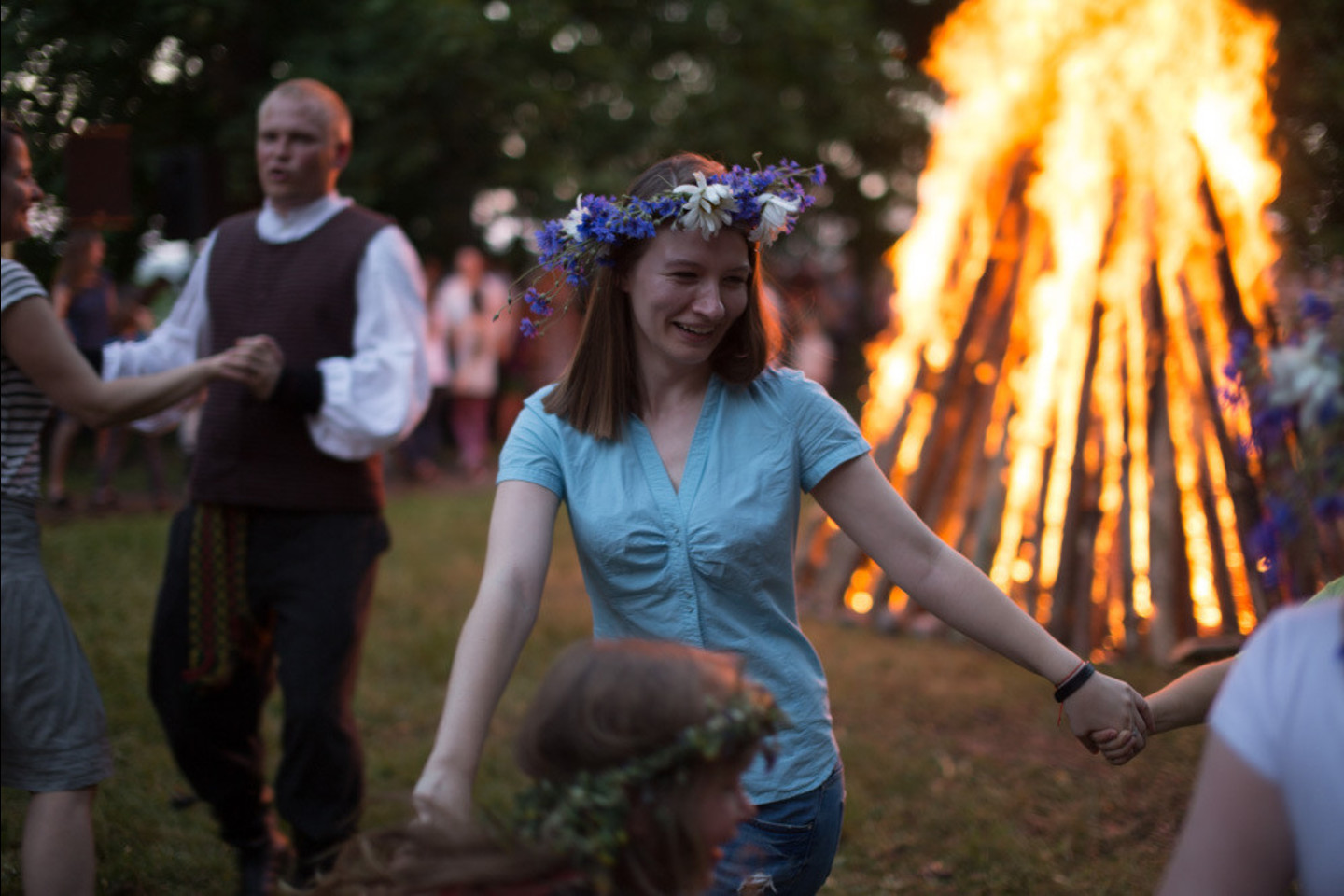 Verkių parke – Joninių šventė