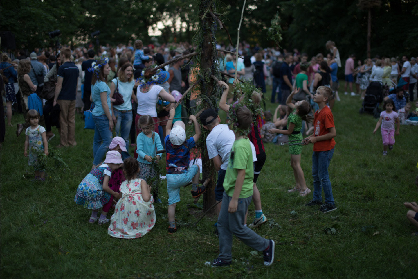 Verkių parke – Joninių šventė<br>S.Kuzminskaitės nuotr.