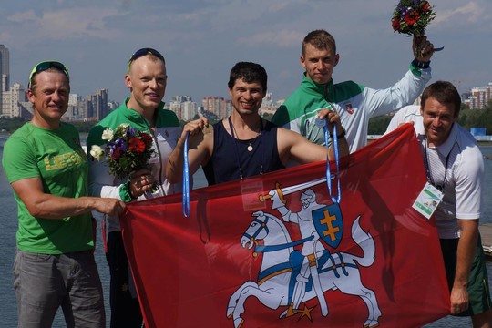 Maskvoje lietuviai du kartus lipo ant apdovanojimų pakylos