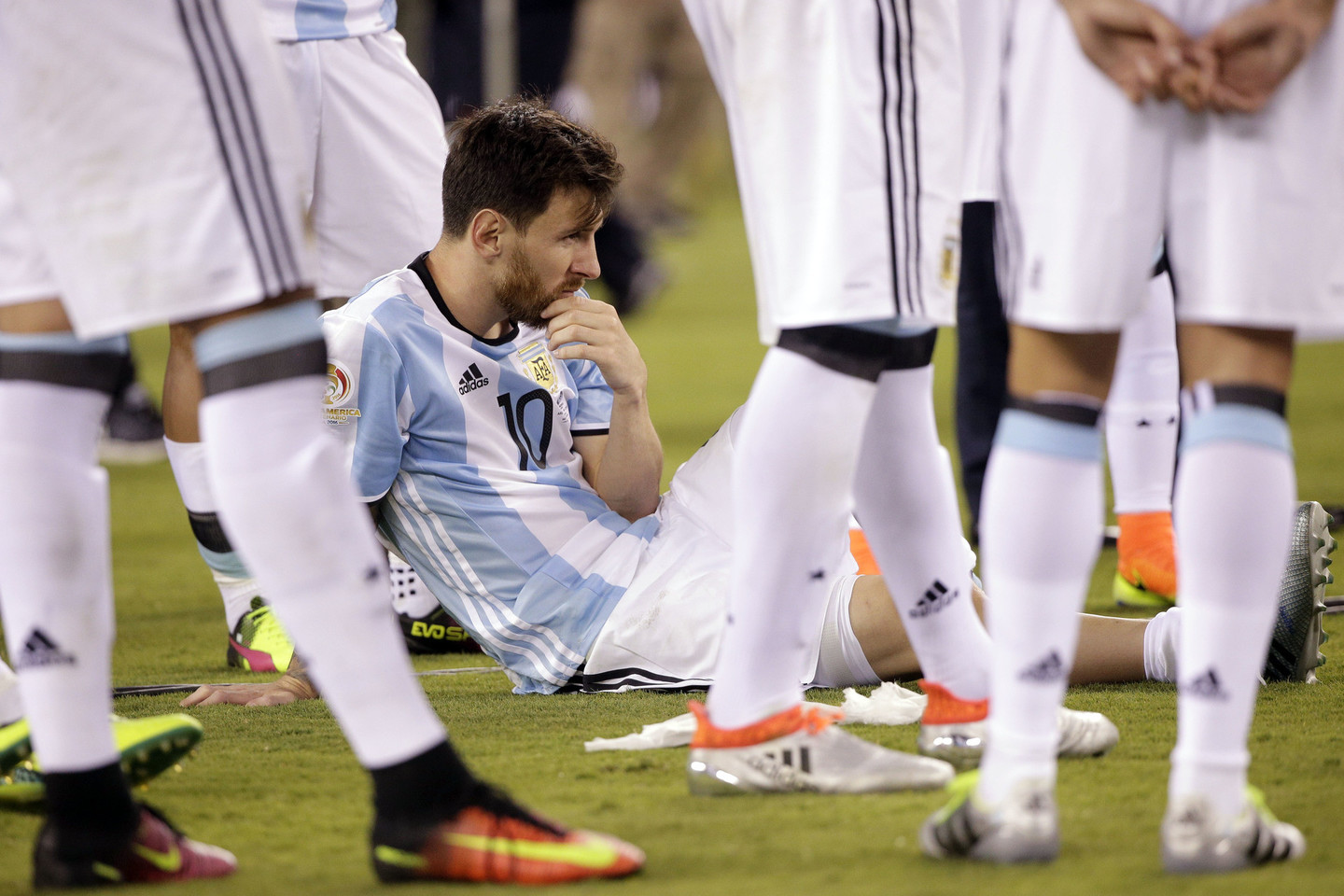 L.Messi po „Copa America“ finalo nutarė baigti karjerą rinktinėje.<br>AP nuotr.