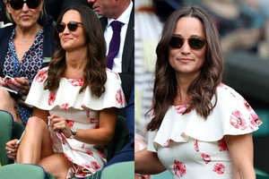 Trumpą suknelę vilkėjusi P. Middleton parodė daugiau, nei norėjo