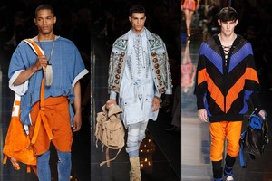 Paryžiaus vyrų mados savaitė: „Balmain“ darbai tryško spalvomis