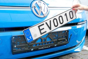 Elektromobilių savininkams – išskirtiniai numeriai
