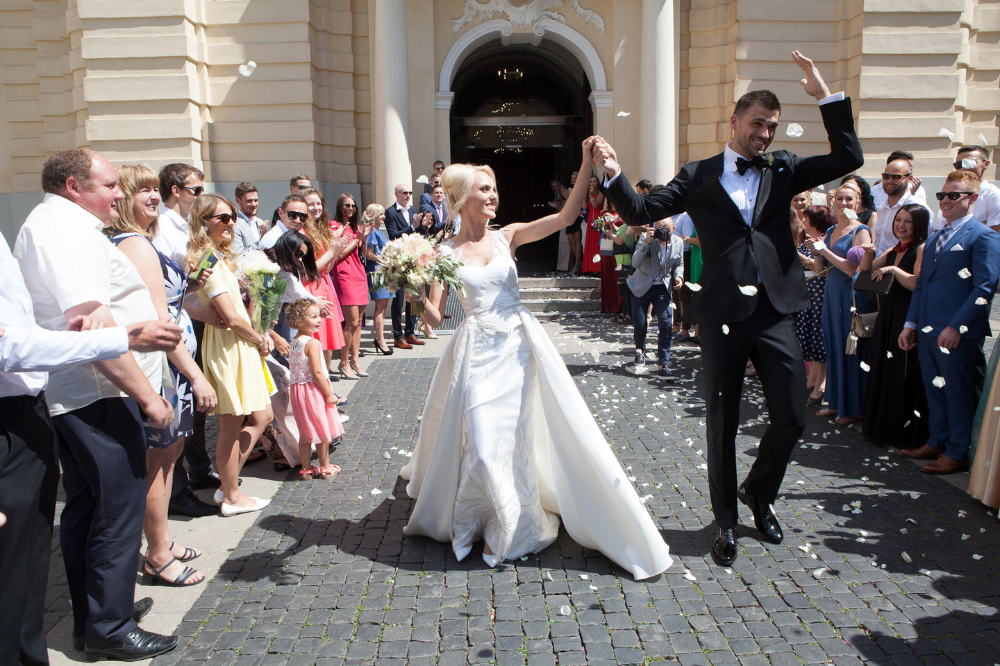 Vilniuje susituokė Akvilė Matukaitė ir Laimonas Kisielius.<br>D.Lauručio nuotr.