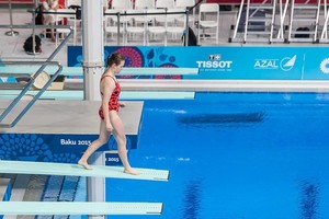 Jaunosios lietuvės šuolių į vandenį varžybose liko už finalo