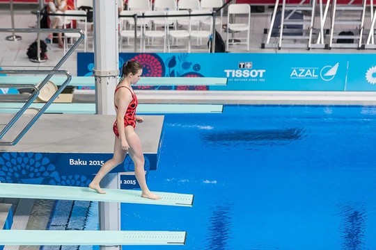 Jaunosios lietuvės šuolių į vandenį varžybose liko už finalo