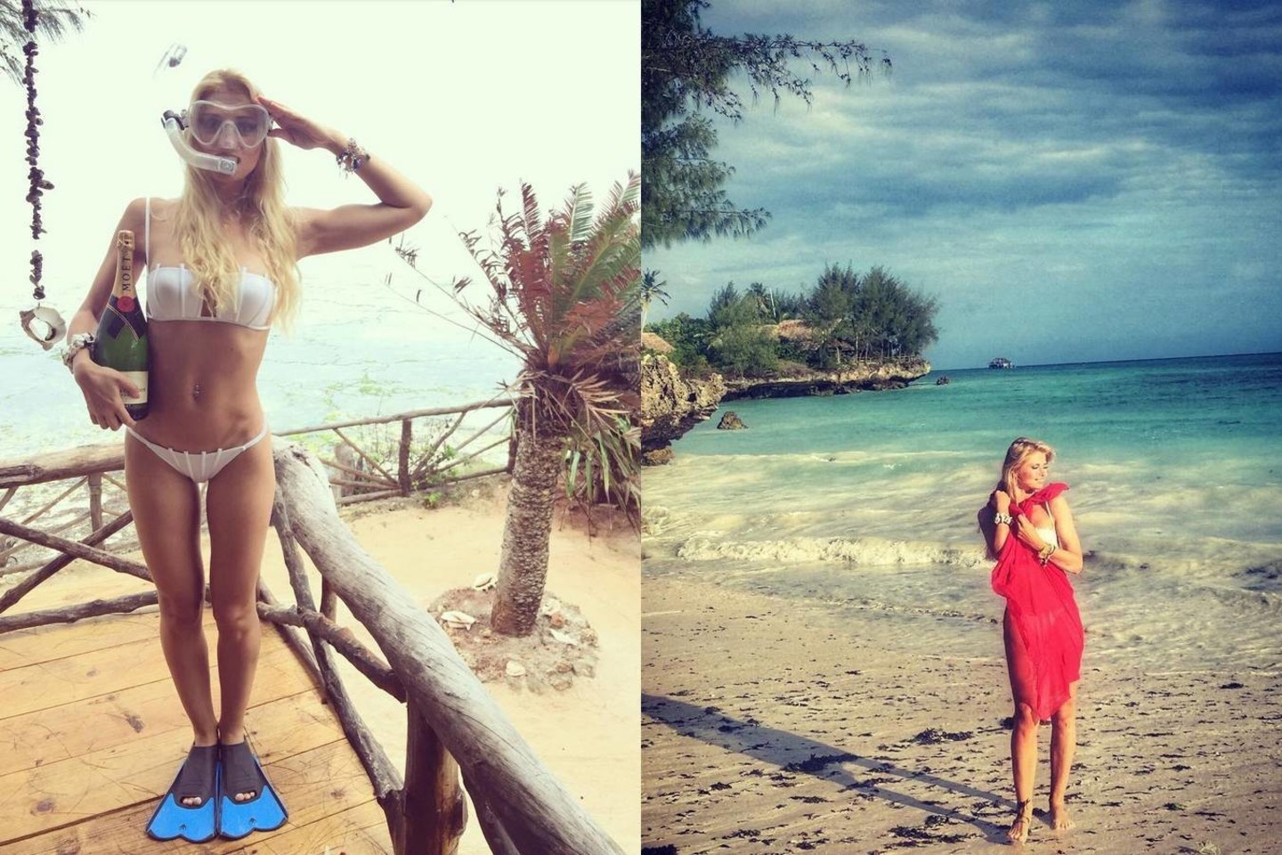 Jolanta Leonavičiūtė atostogauja Zanzibare.