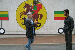 Menininkų iš Niujorko ir Londono kūryba praturtino Marijampolę