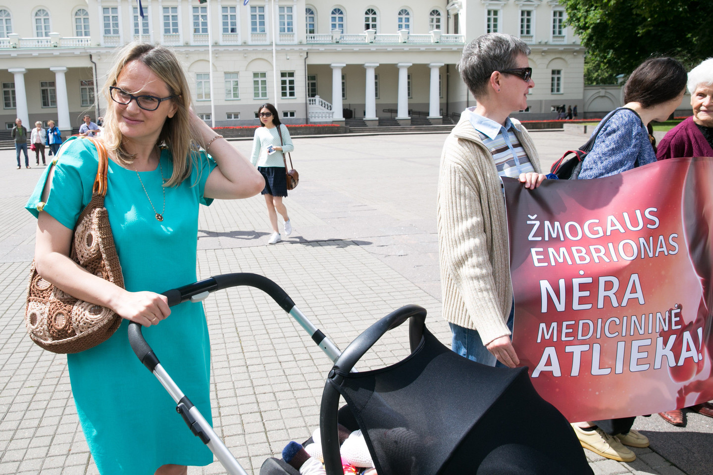 Prisijungė mama Aušra su pusės metų sūnumi.<br>T.Bauro nuotr.