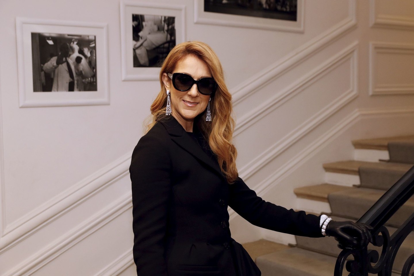 C.Dion dalyvavo „Dior“ kolekcijos pristatyme.<br>AFP/Scanpix nuotr.