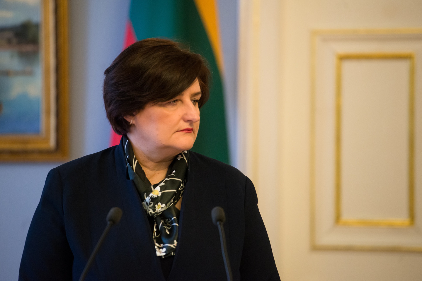 Seimo pirmininkės komandą palieka jos atstovas spaudai<br>J. Stacevičiaus nuotr.