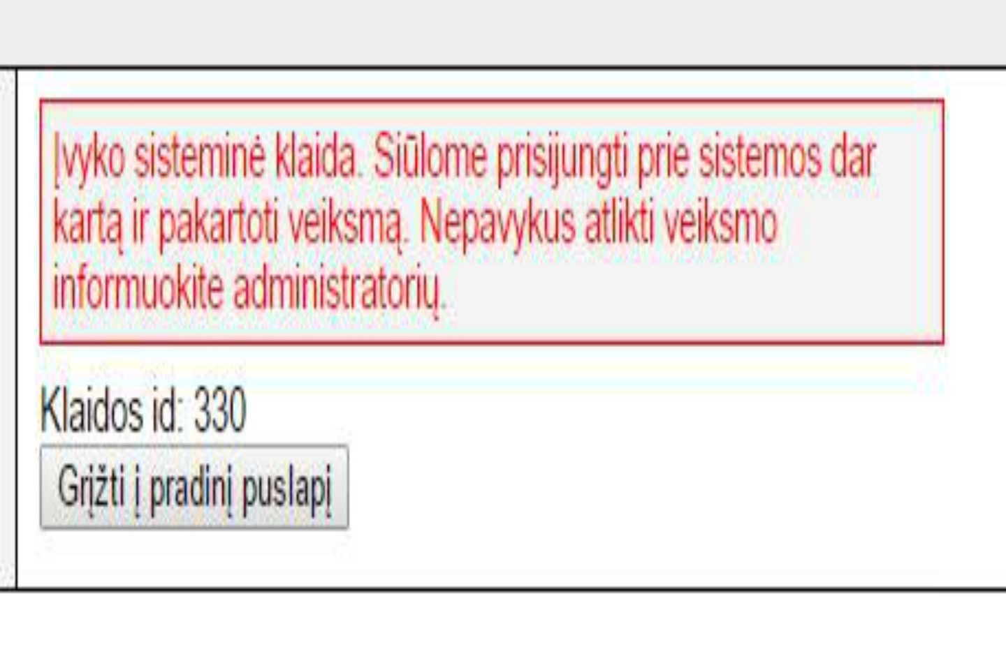 Tokią žinutę prisijungę prie NEC pamatė abiturientai.