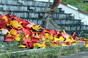 Vilniuje pradėtas griauti legendinis „Žalgirio“ stadionas