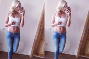 Monika Šedžiuvienė džiaugiasi – tilpo į džinsus