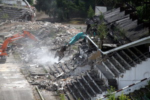 Po audringo koncerto ir toliau griaunamas „Žalgirio“ stadionas