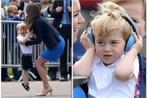 Per aviacijos šou – princo George'o išgąstis ir ašaros