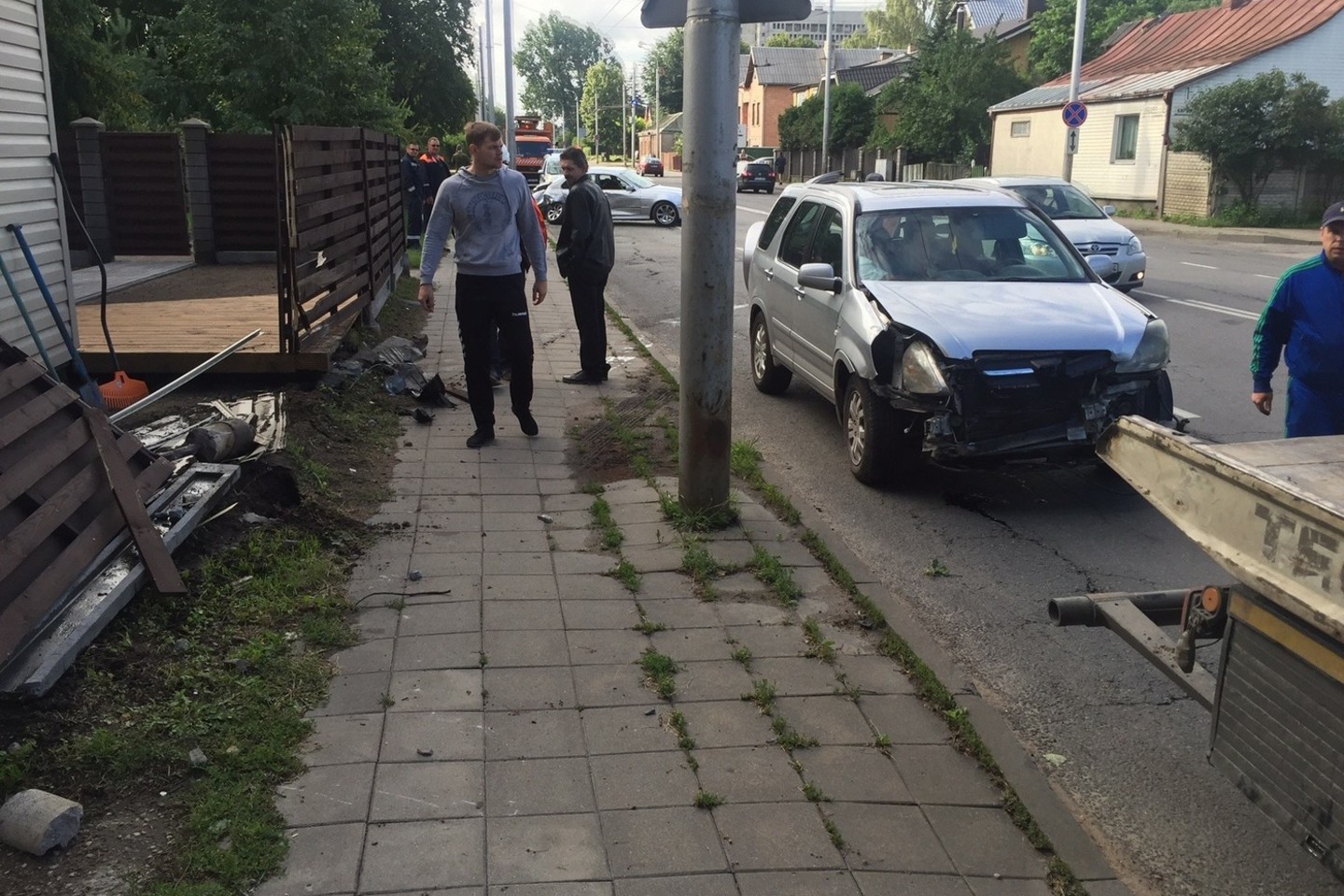 Avarija Kaune Utenos gatvėje.
