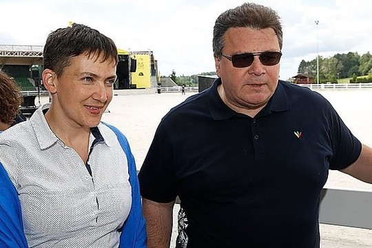 Į Lietuvą atvykusi Nadija Savčenko atsisakė kalbėti rusiškai