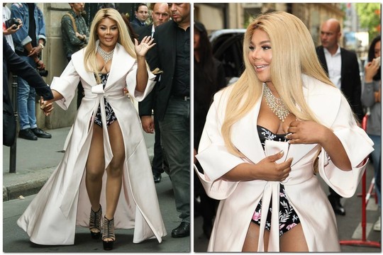 Į madų šou reperė Lil Kim atvyko atrodydama lyg striptizo šokėja