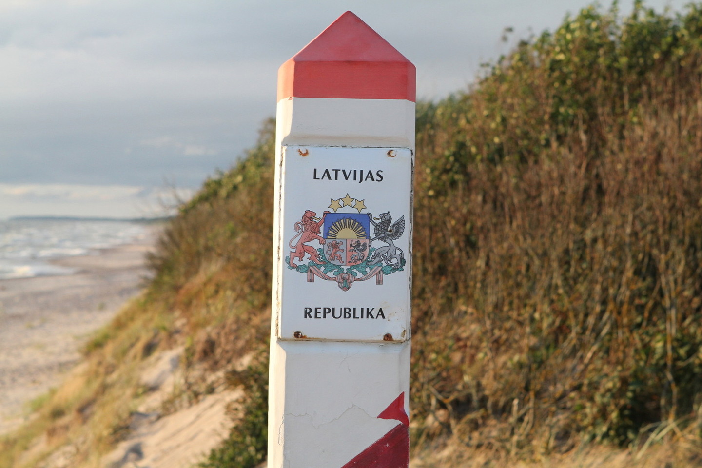 Lietuvos ir Latvijos pasienio riboženklis.