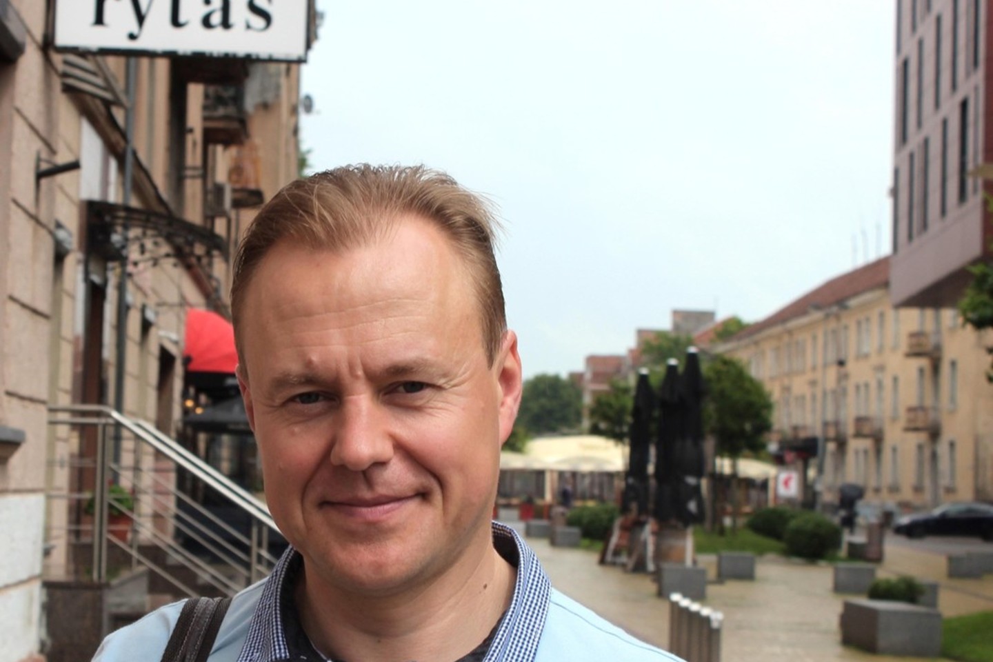 Klubo „Riedėk be pedalų“ įkūrėjas T.Augūnas ryžosi paspirtuku apvažiuoti Lietuvą.