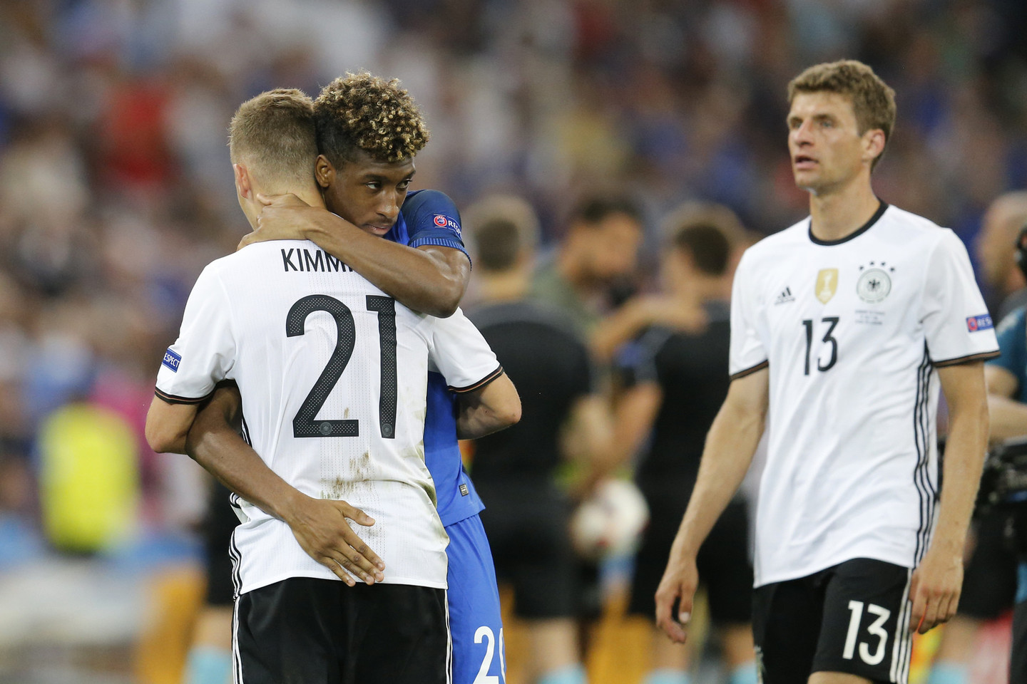 Prancūzai vokiečius „Euro 2016“ pusfinalyje nugalėjo 2:0.<br>AP nuotr.