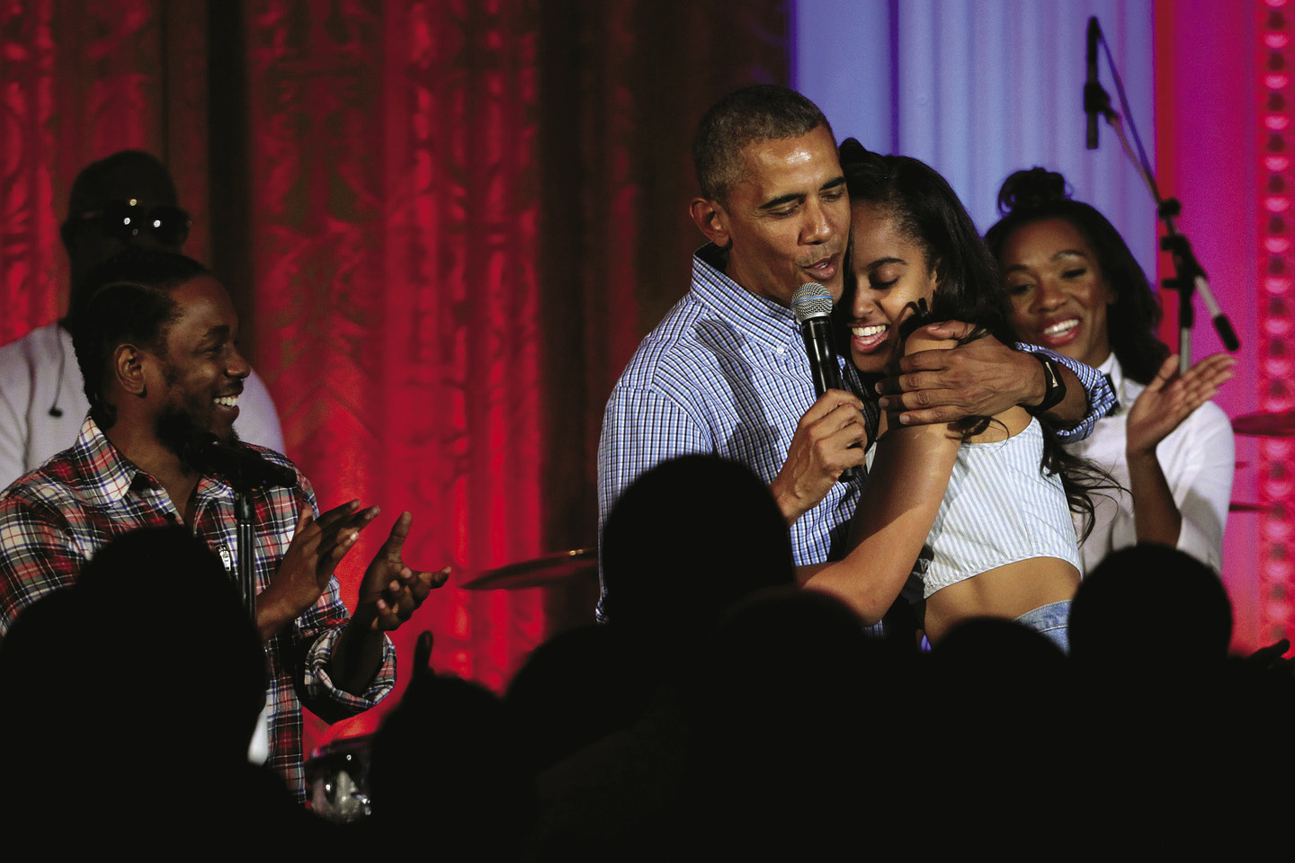 Barackas Obama su dukra Malia.