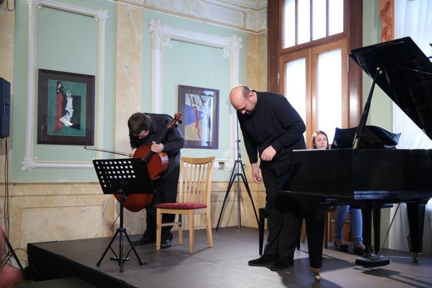 Pianistas J.Šervenikas koncertavo Ch.Frenkelio vilos vasaros festivalyje Šiauliuose.<br>E.Tamošiūno nuotr.