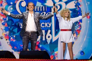 A. Pugačiova ir M. Galkinas festivalyje atrodė kaip bendraamžiai