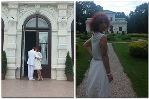 Mįslingą R. Dominaitytės nuotrauką palydėjo vestuvių sveikinimai