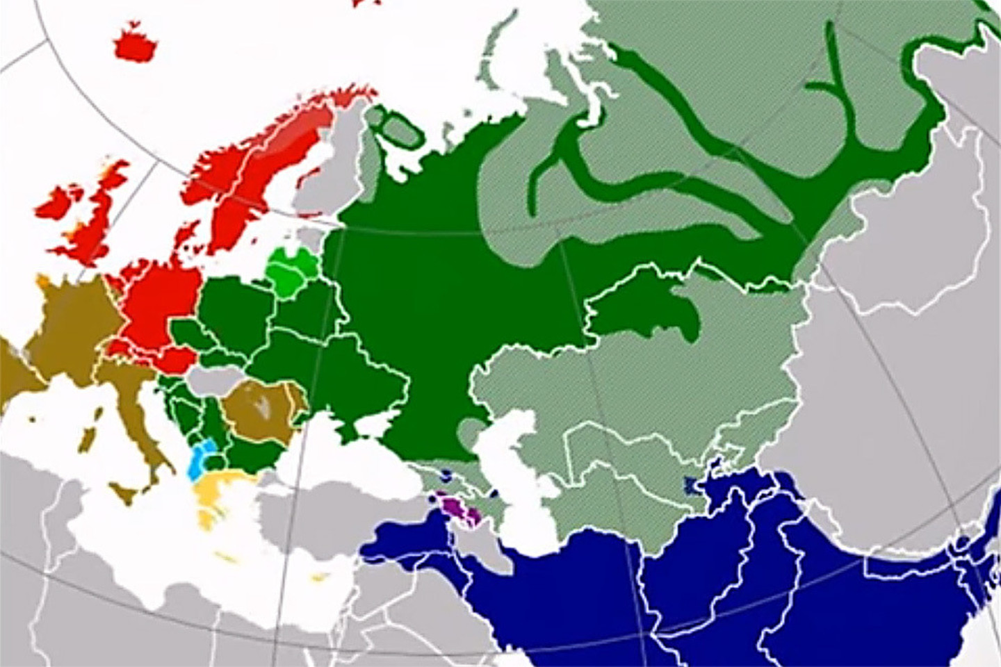 Indoeuropiečių kalbų grupė paplitusi didžiulėje Žemės rutulio dalyje.