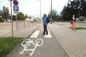 Vilniuje pėstieji turės saugotis dviratininkų