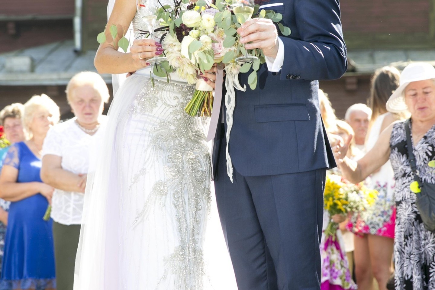 Prieš dvejus metus Zvonkai susituokė Medininkuose.<br>T.Bauro nuotr.