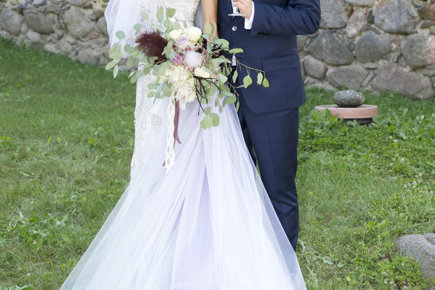Prieš dvejus metus Zvonkai susituokė Medininkuose.<br>T.Bauro nuotr.