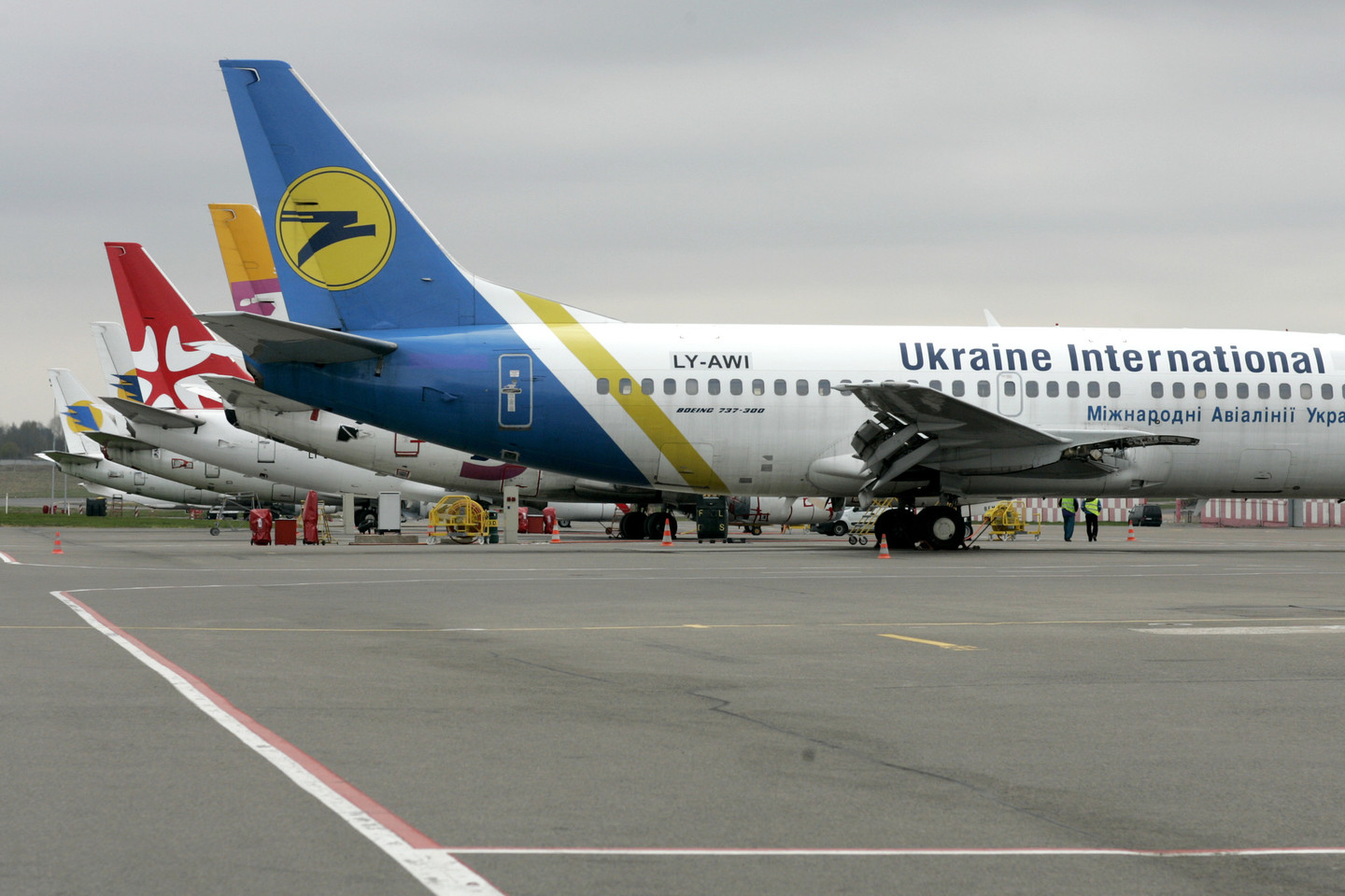 UIA skraidina iš Kijevo į Vilnių.<br>V.Balkūno nuotr.