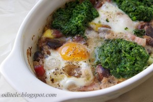 Paprasčiau nebūna: orkaitėje kepta kiaušinienė