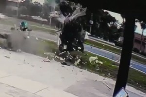 Į avariją patekęs vairuotojas išgyveno tikrą mirties karuselę