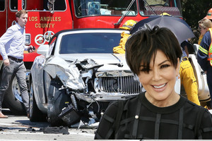 Kardashianų klano galva Kris Jenner nukentėjo per avariją