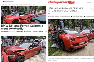 Sudaužęs U.Kiguolio „Ferrari“ liūdnai pagarsėjo ne tik Lietuvoje