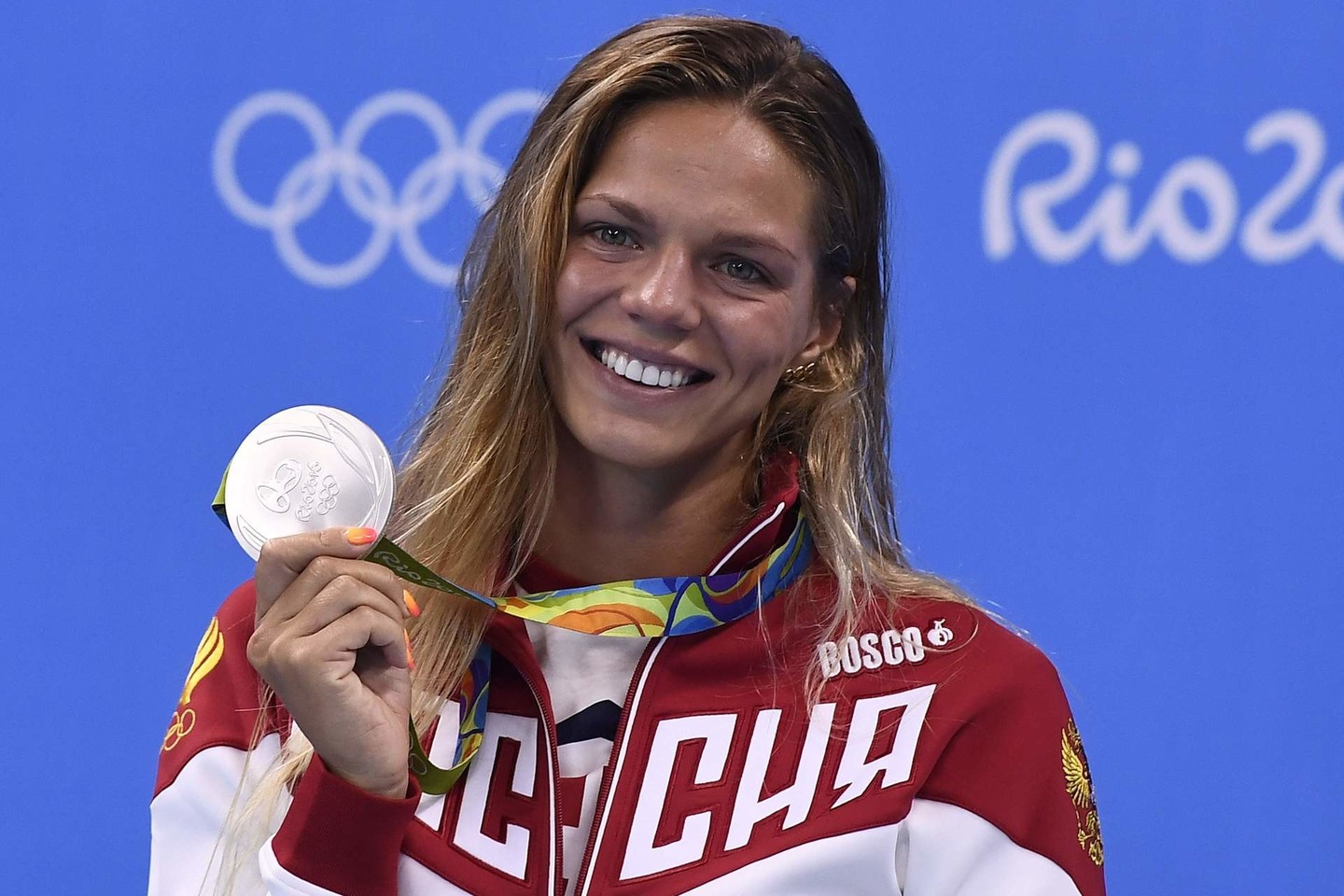 J.Jefimova 100 m plaukimo krūtine varžybose iškovojo sidabrą. R.Meilutytė buvo septinta.<br>AFP/ „Scanpix“ nuotr.