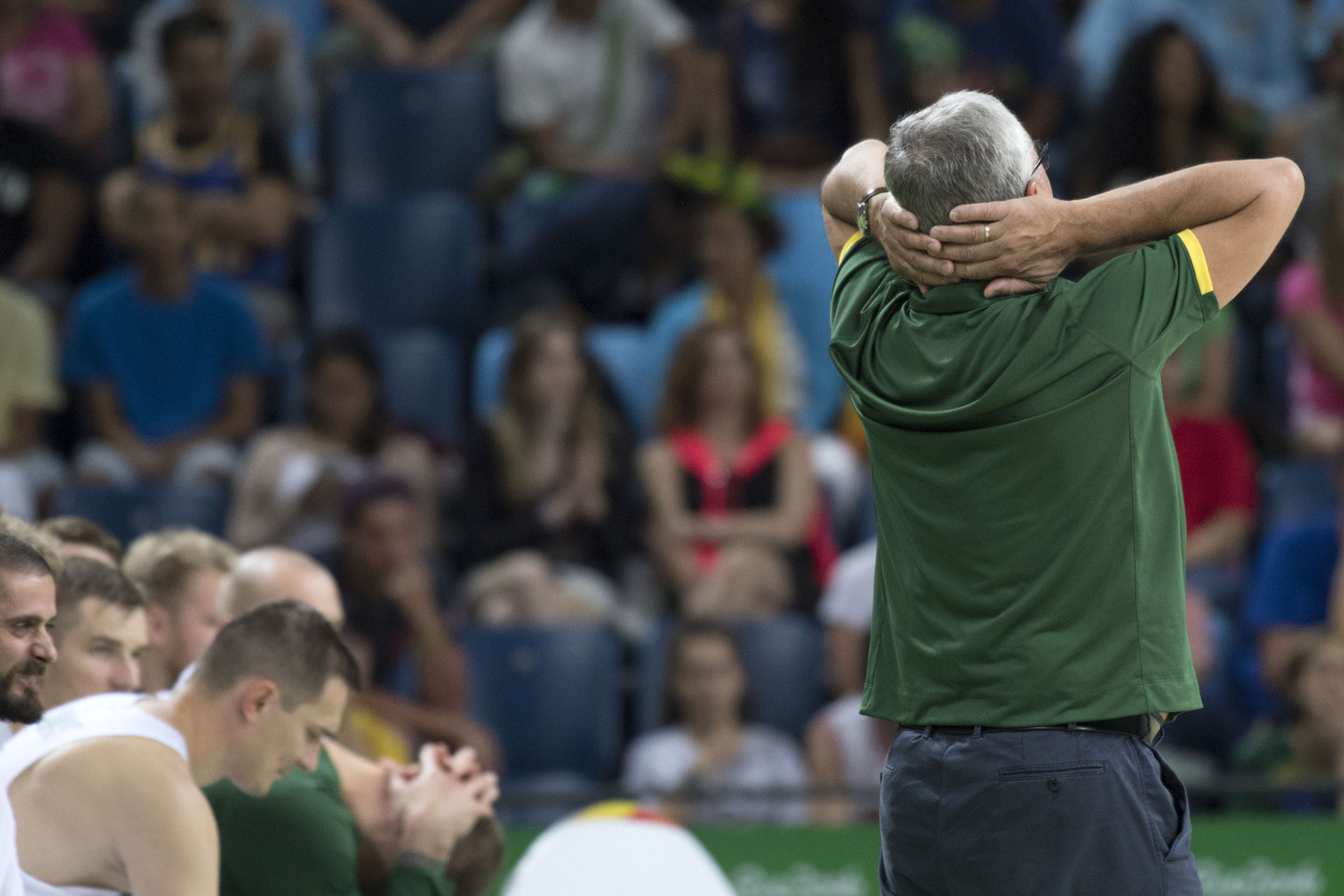 J.Kazlausko emocijos.<br>A.Pliadžio (LTOK) nuotr.